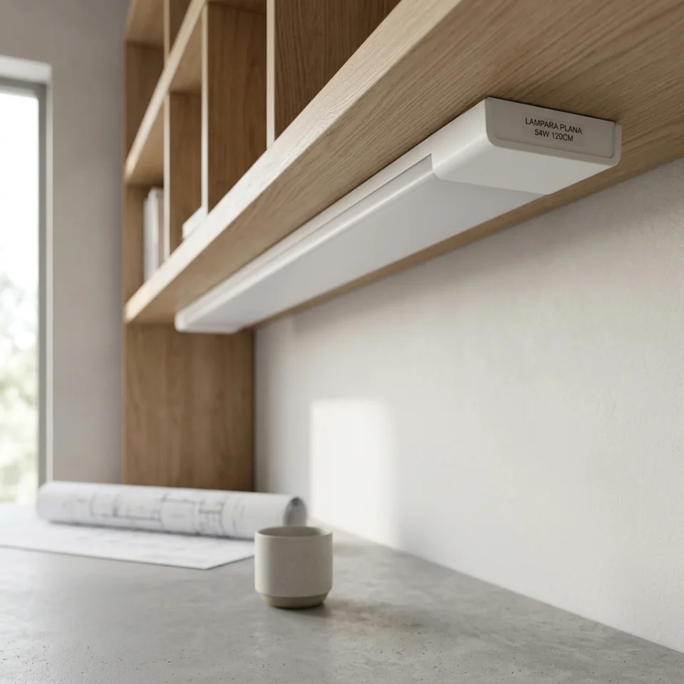 LAMPARA PLANA 54W 120CM