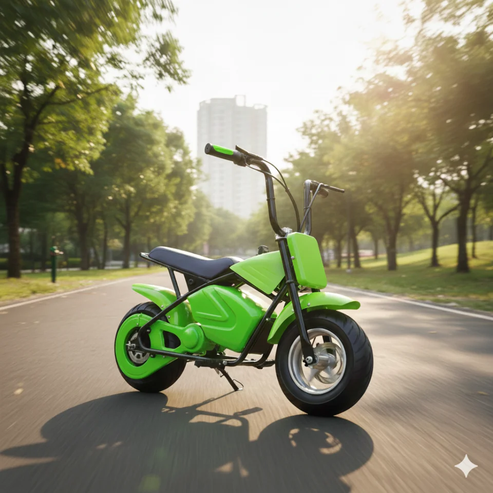 MOTO ELECTRICA VERDE